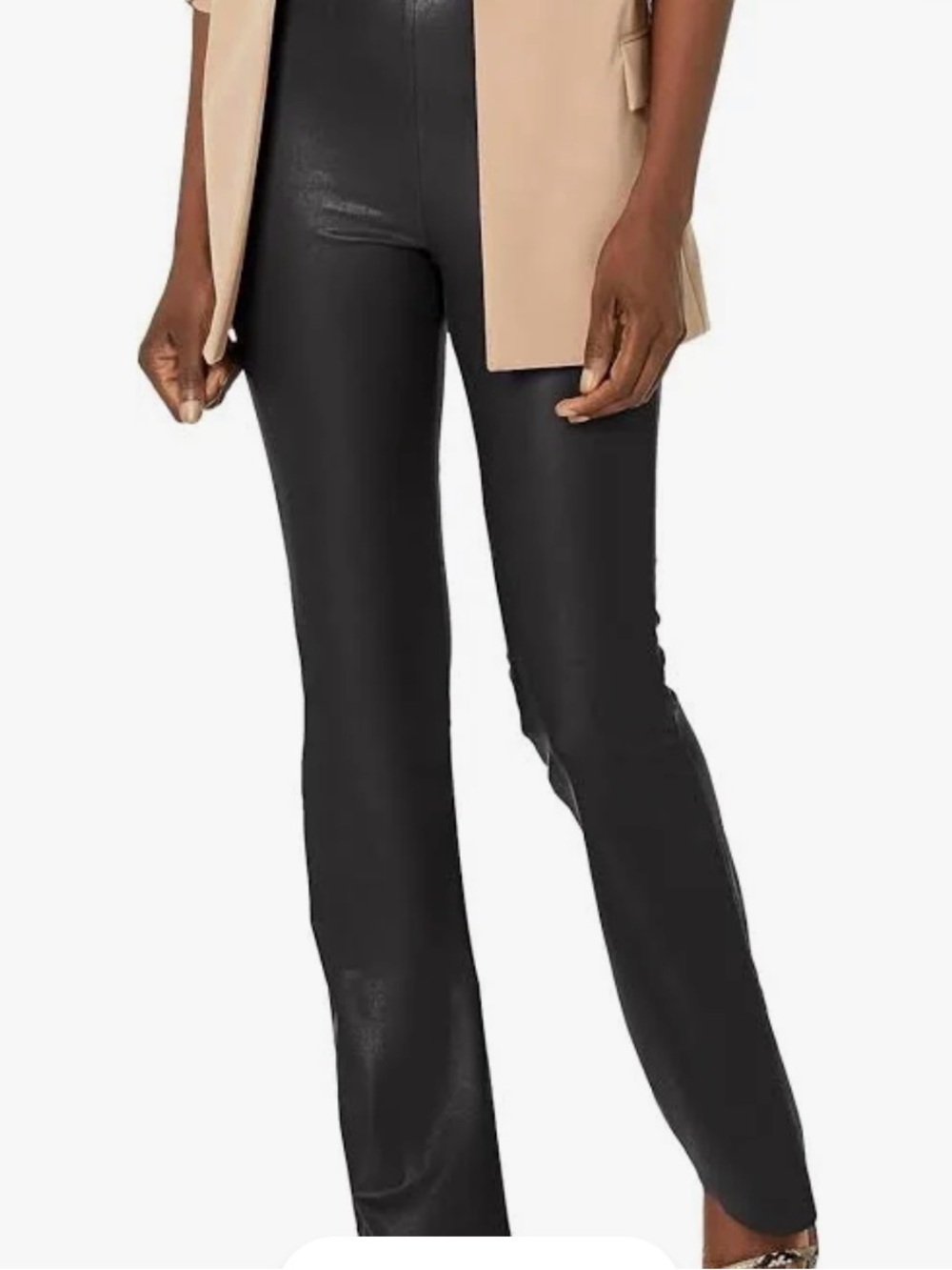 Steve Madden Citrine Faux Leather Flare Pants